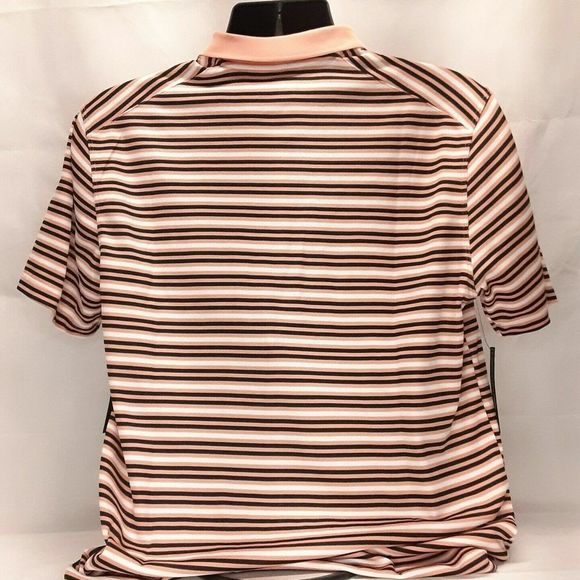 Nike BV0367 606 Men's Sz XL Pink Quartz Dri-Fit Victory Stripe Golf  Polo Shirt - Picture 2 of 3